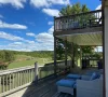 Altamont Farm porch with beautiful views of pastures