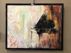 painting of piano at New Geneva