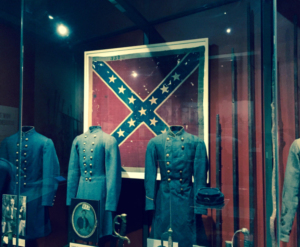 confederate flag and uniforms