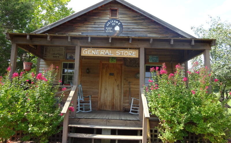 front porch of old wooden building