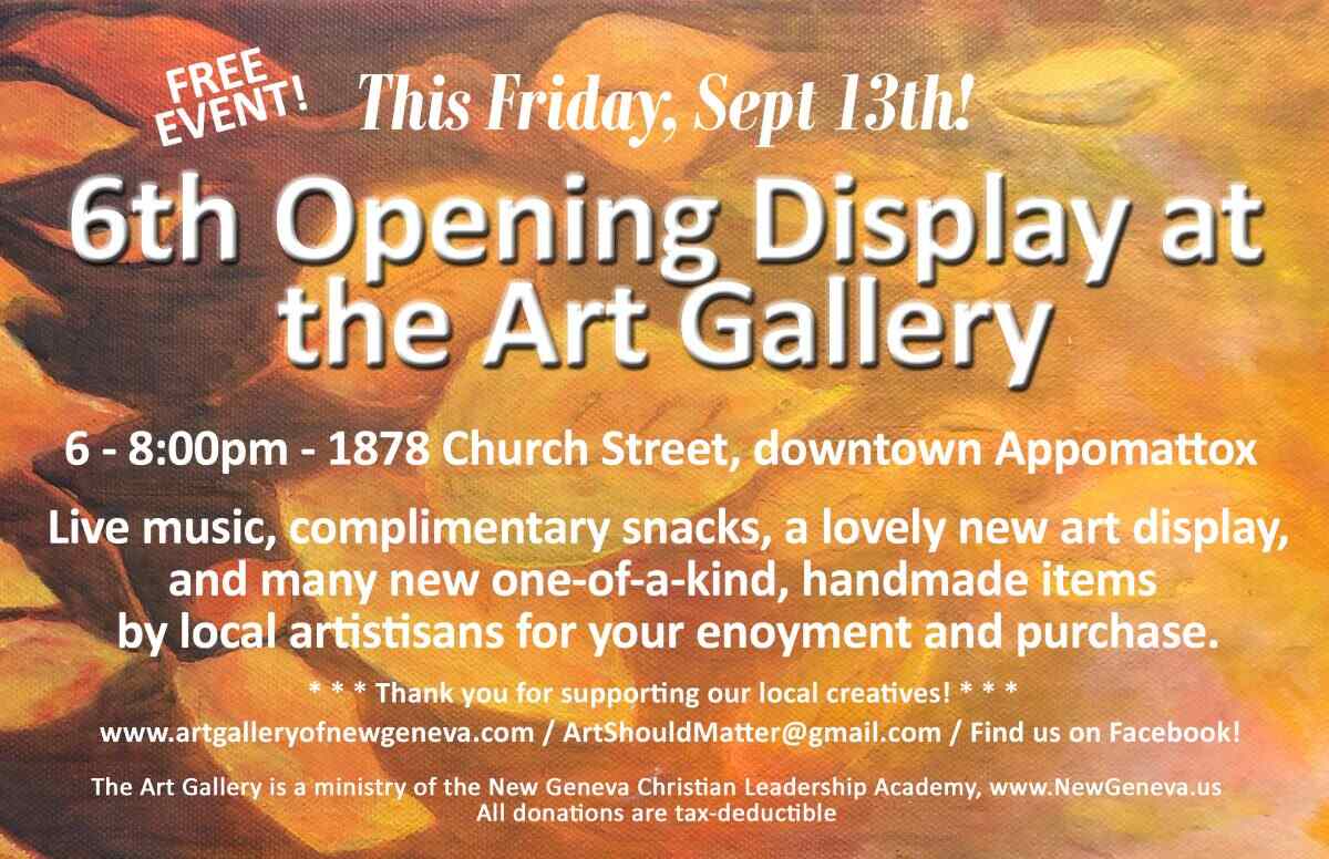 6th Art Exhibit flyer