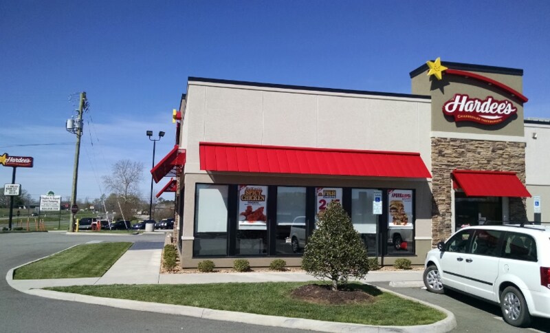 exterior of hardee's