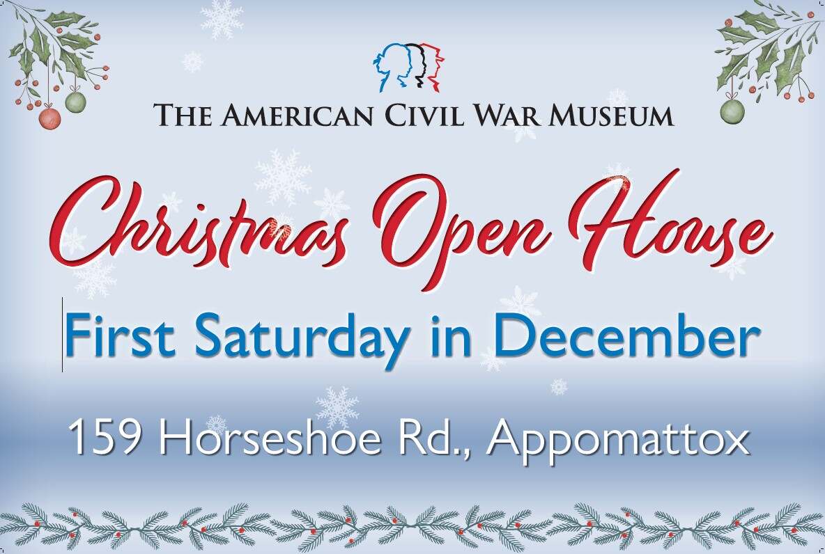 Flyer for Christmas Open House at American Civil War Museum
