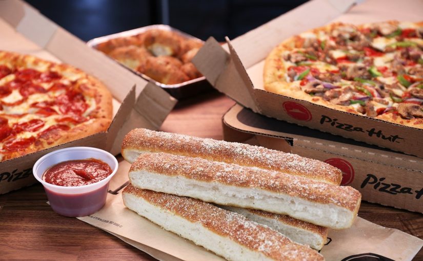 pizza and breadsticks