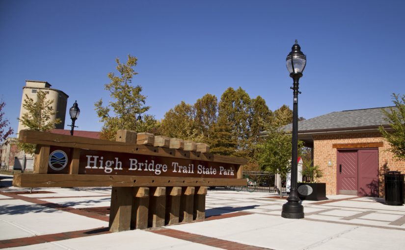 Sign for High Bridge Trail State Park