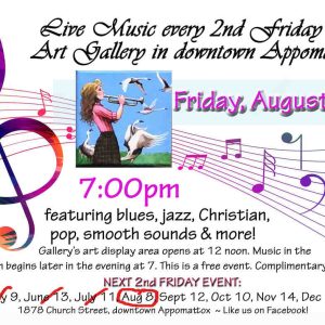 Flyer for Music and Art 2cnd Fridays