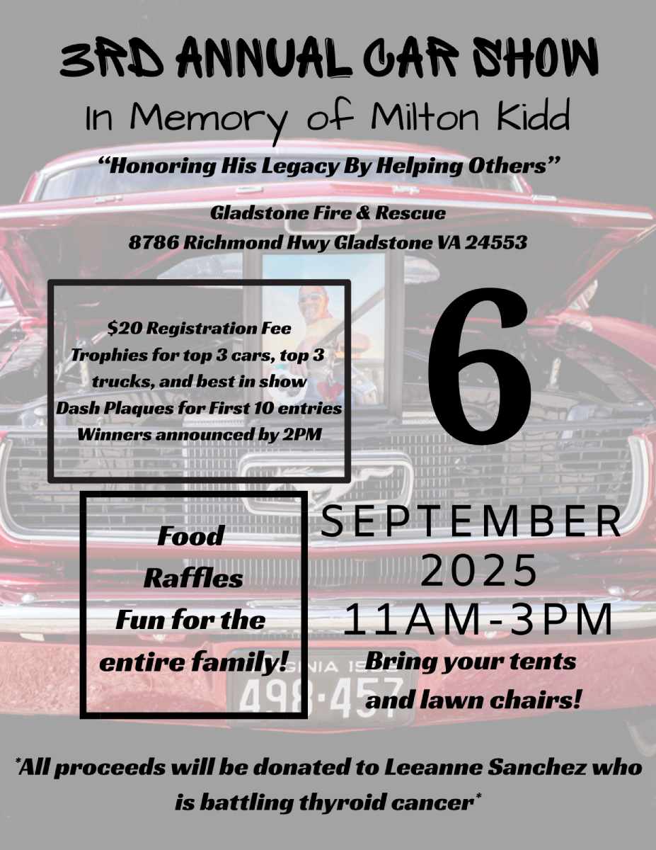 Flyer for 3rd Annual Car Show