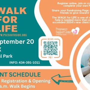 Flyer for Walk For Life Sept 20
