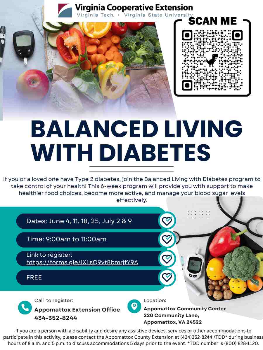 Flyer for Balanced Living with Diabetes