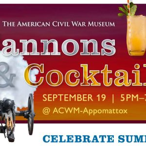 Flyer for Cannons & Cocktails