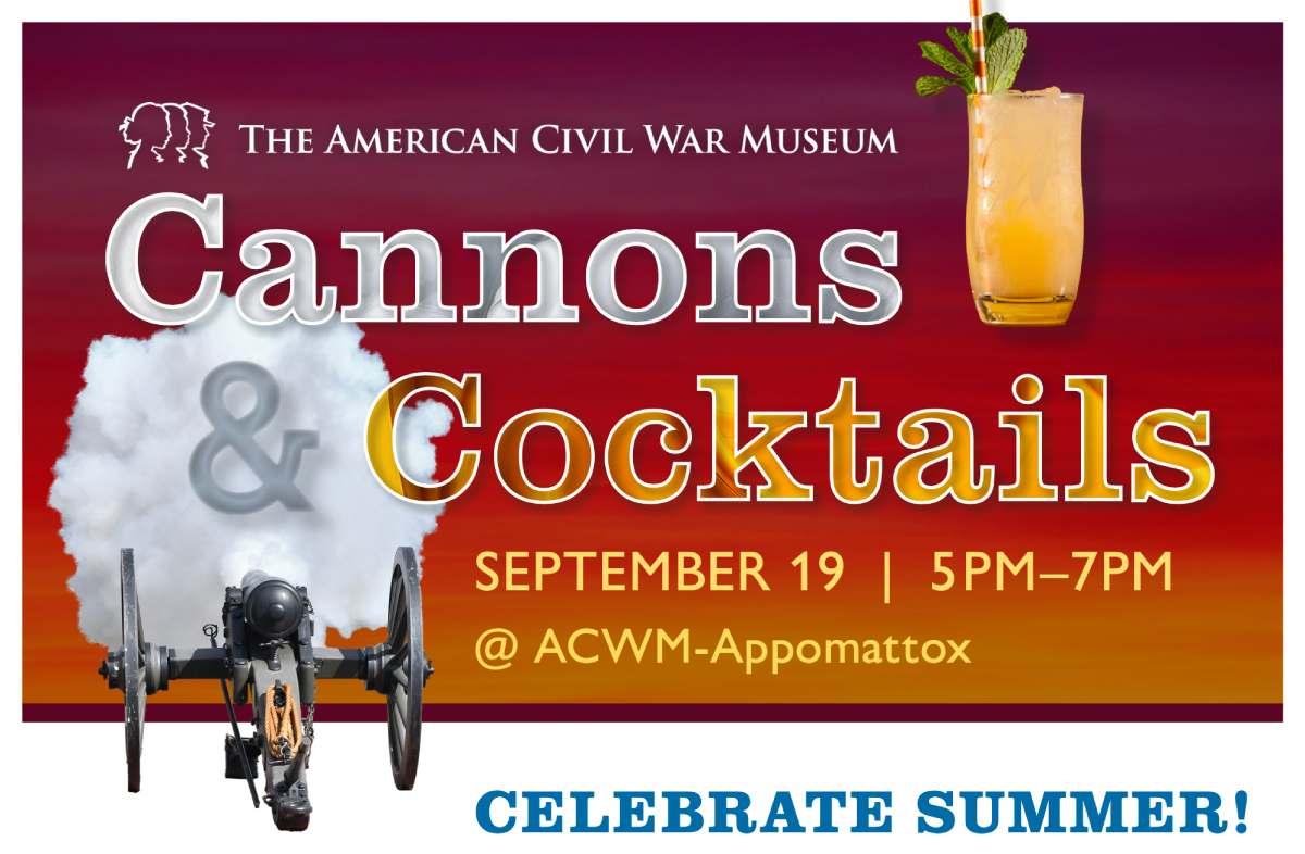 Flyer for Cannons & Cocktails