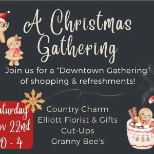 Flyer for A Christmas Gathering Nov 22