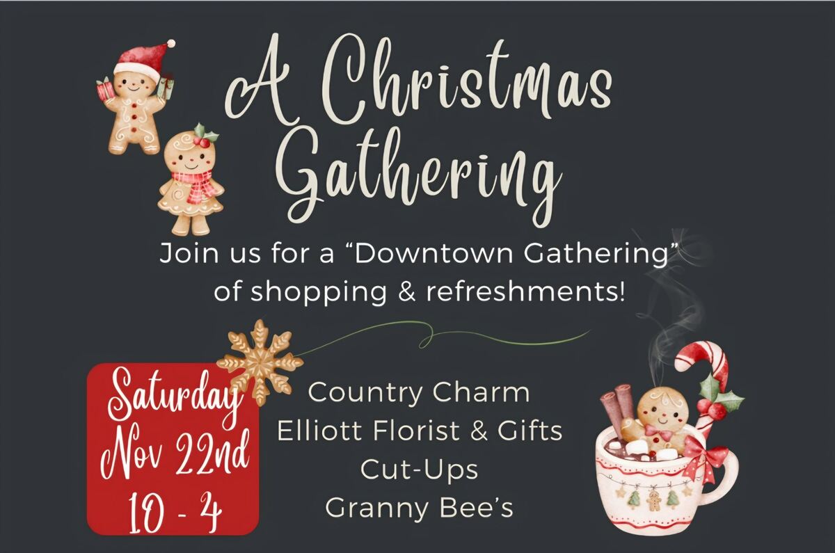 Flyer for A Christmas Gathering Nov 22