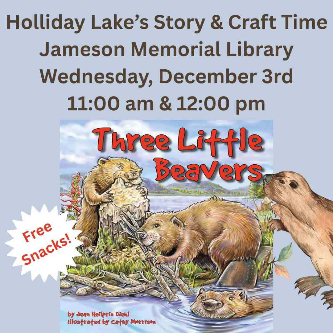 Flyer for Story and Craft time Dec 3