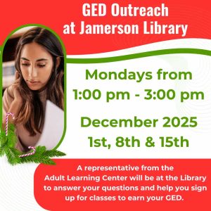 Flyer for Dec GED Outreach