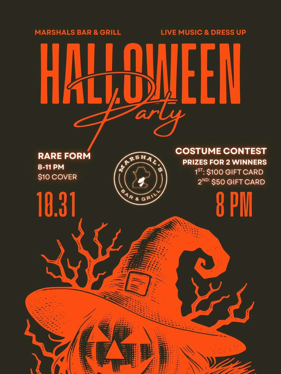 Flyer for Marshals Halloween Party