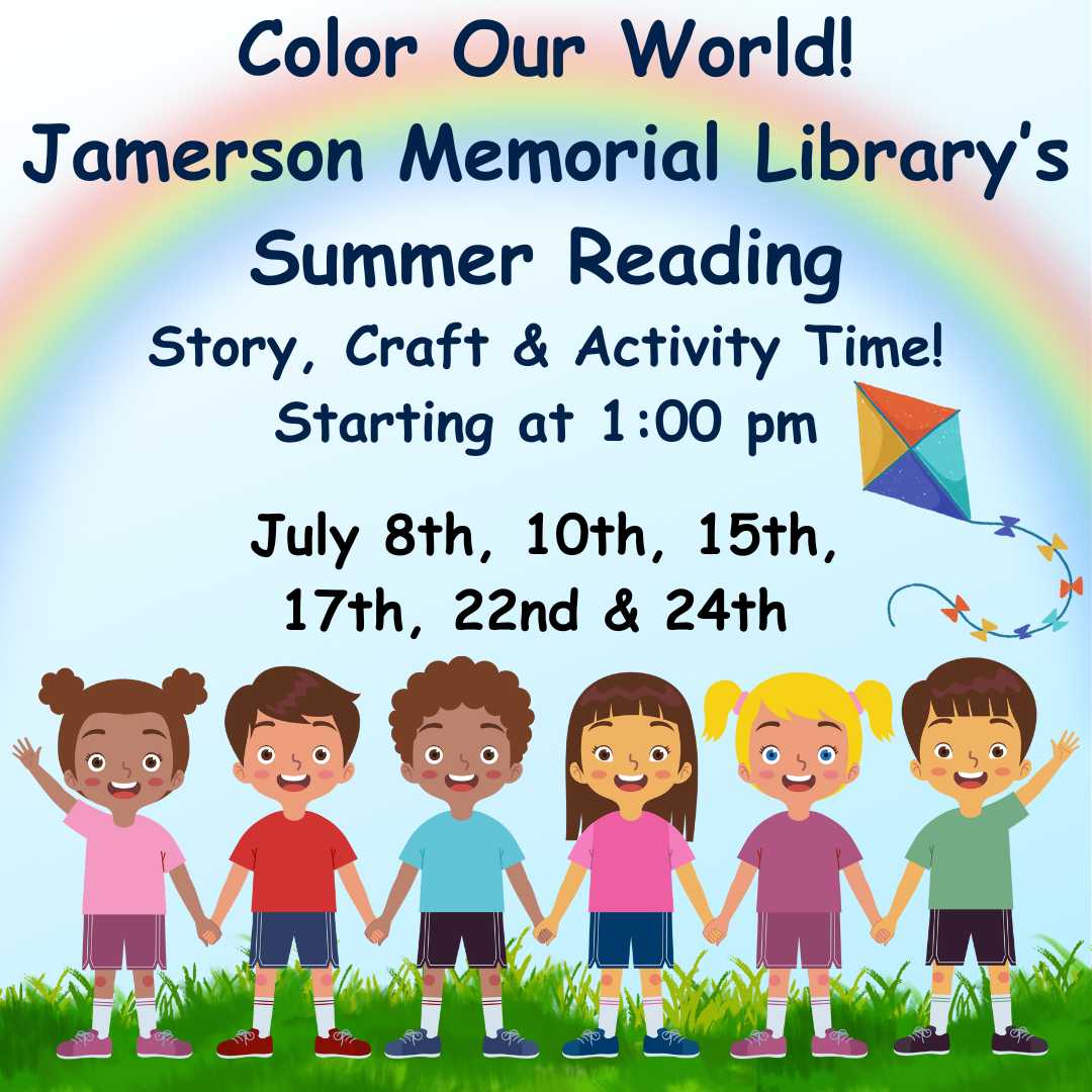 Flyer for JML Story Craft and Activity Time