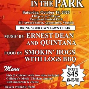 Flyer for Jazz in the Park