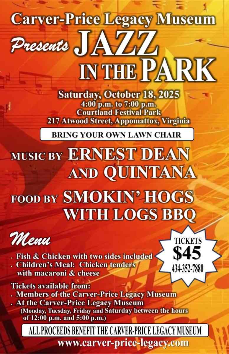Flyer for Jazz in the Park