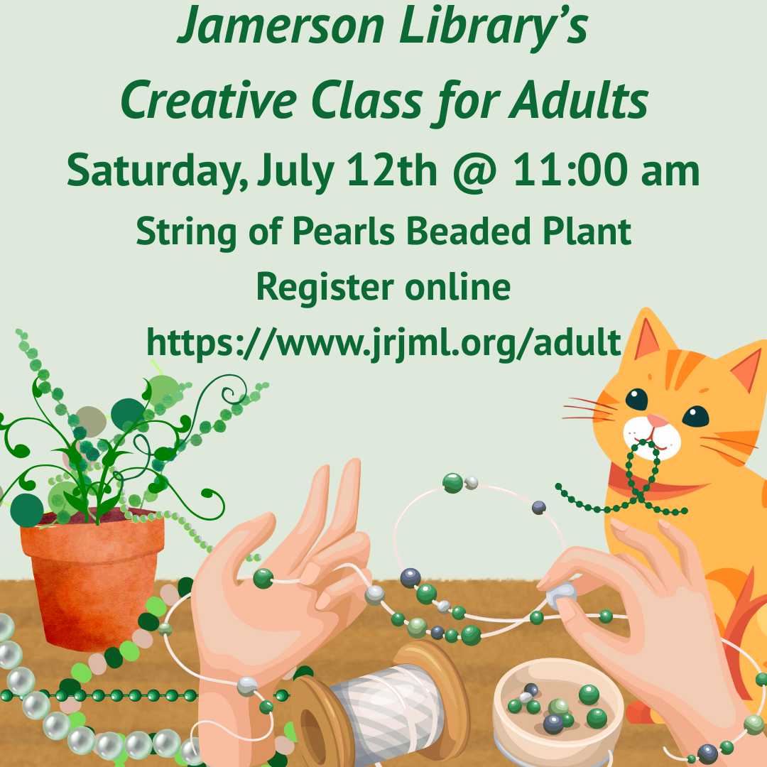 Flyer for JL Creative Class for Adults