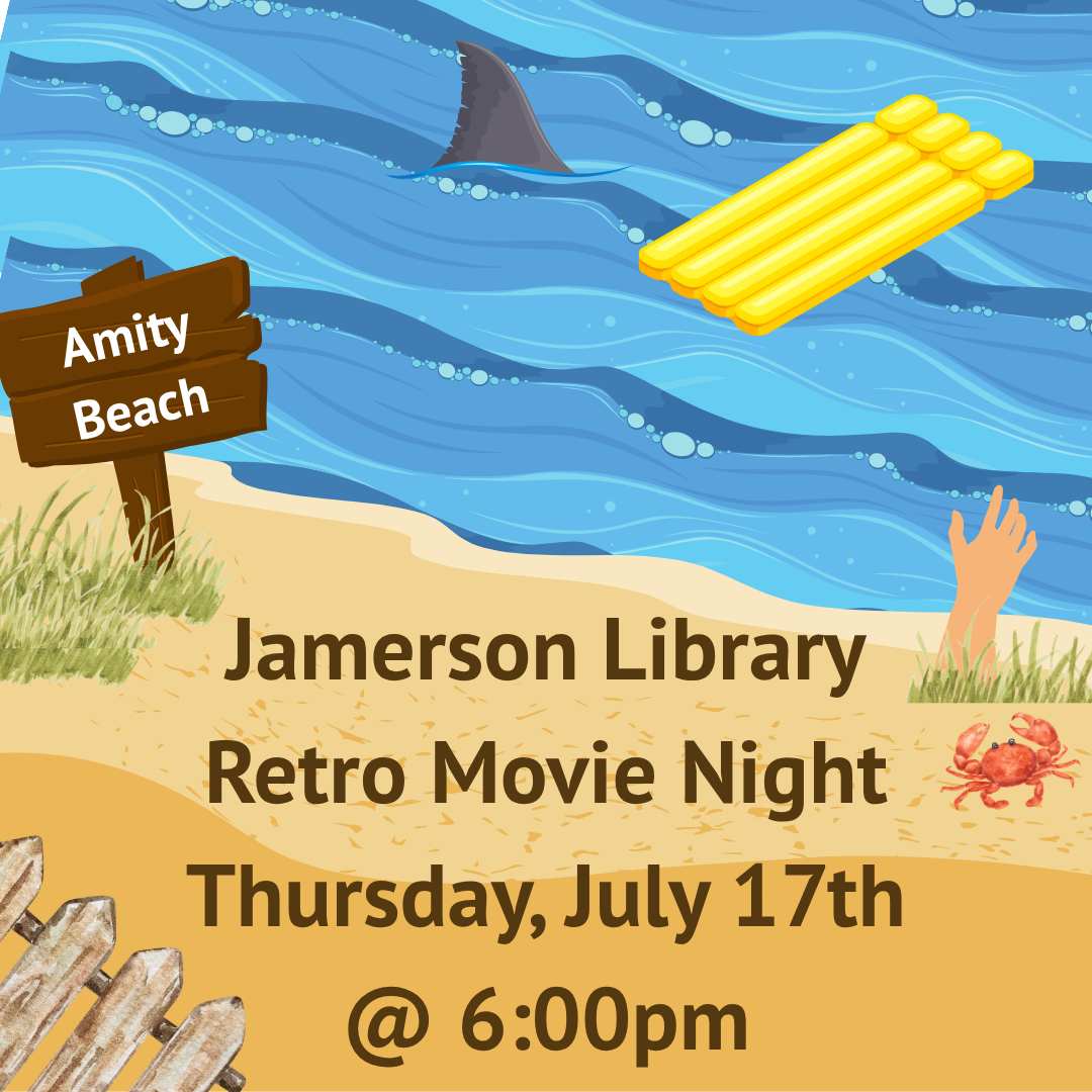 Flyer for Retro Movie Night July 17