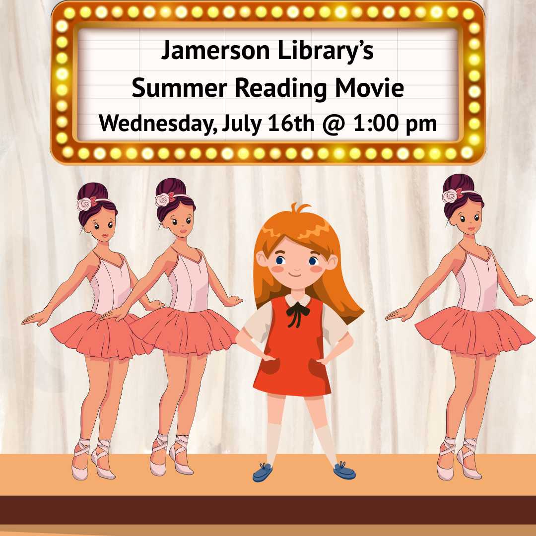 Flyer for Summer Reading Movie July 16
