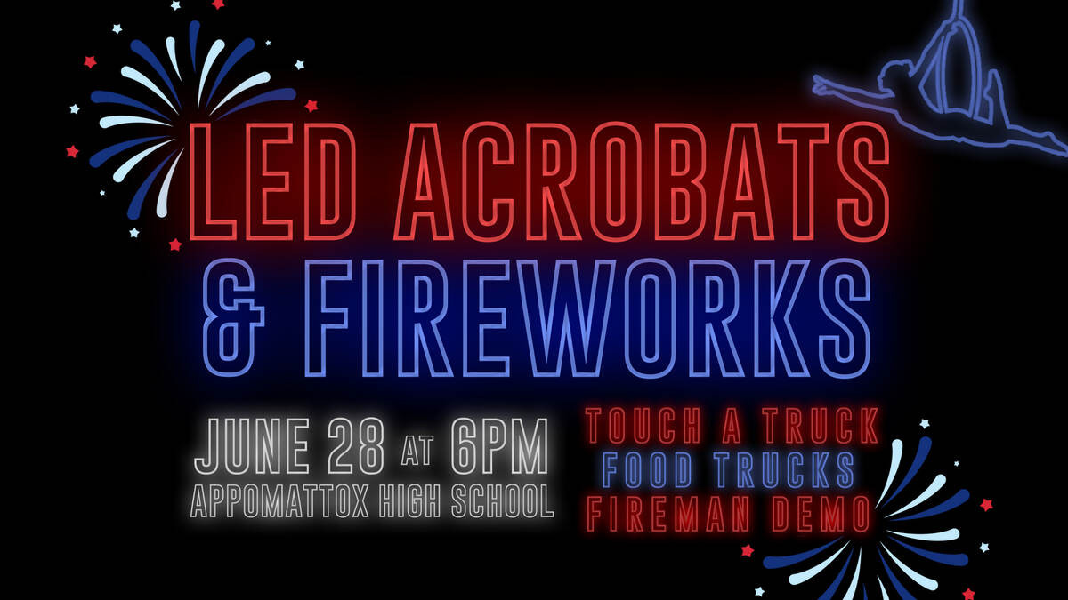 Flyer for LED Acrobats and fireworks