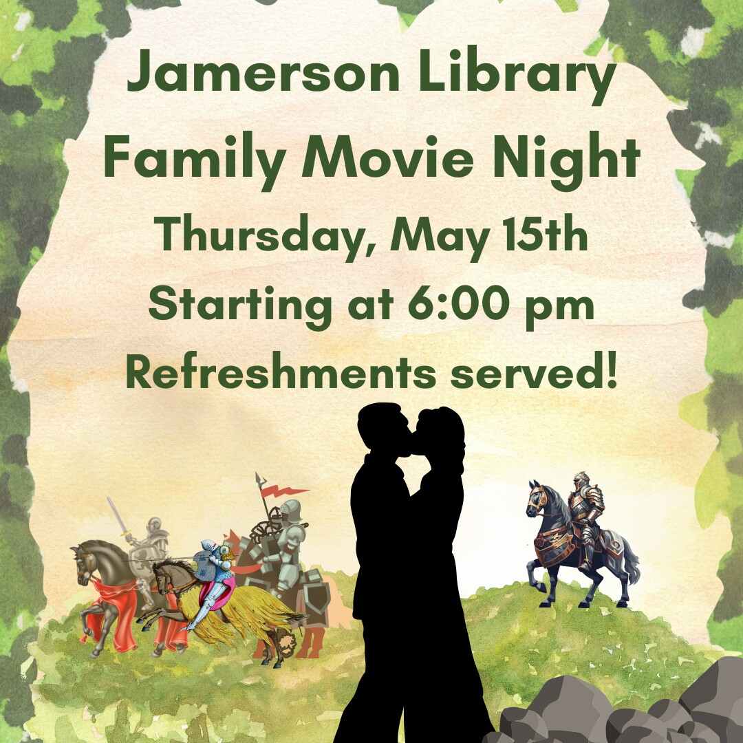 Flyer for Family Movie Night May 15