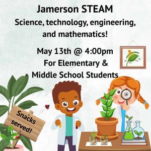 Flyer for May 13 STEAM