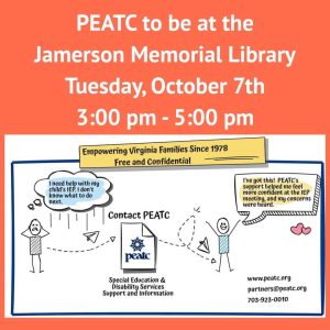Flyer for PEATC in October