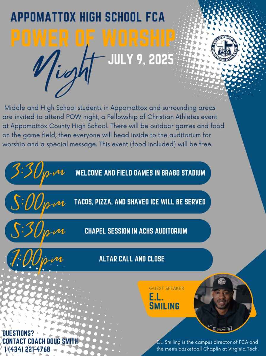 Flyer for Power of Worship night July 9, 2025