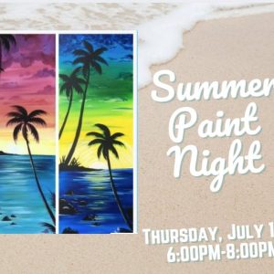 Flyer for Summer Paint Night
