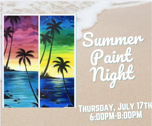 Flyer for Summer Paint Night