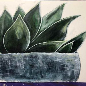 Painting of plant in pot