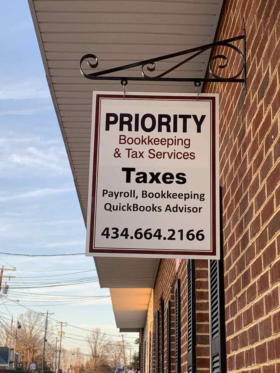 Sign for Priority Taxes