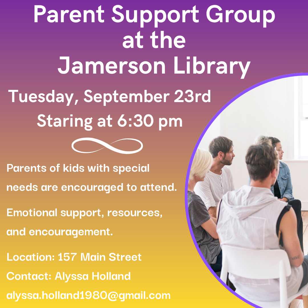Flyer for Sept 23 Parent Support Group