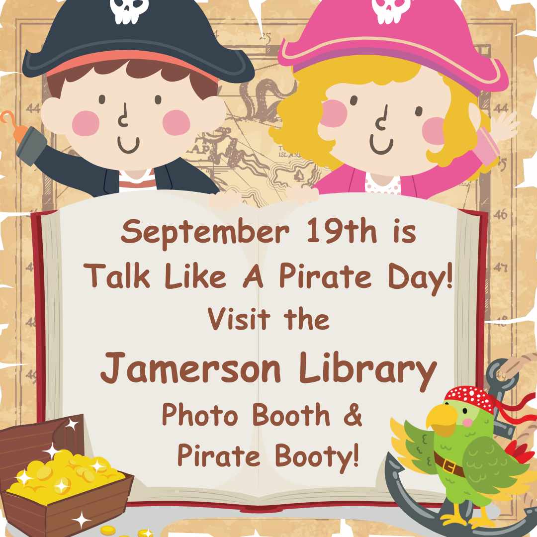Flyer for Sept 19 Talk Like a Pirate Day