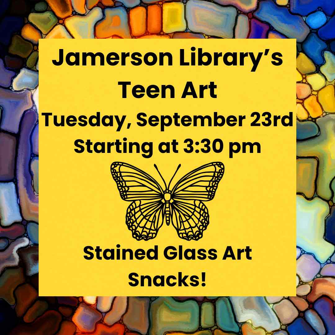 Flyer for Sept 23 Teen Art