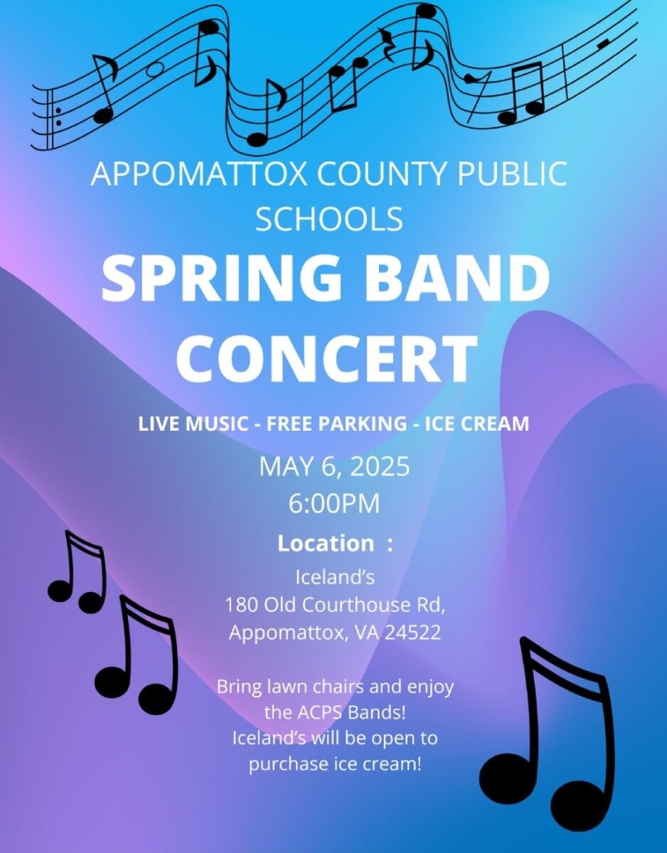 Flyer for Spring Band Concert