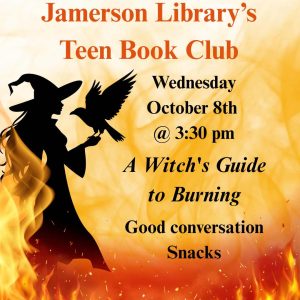 Flyer for Oct Teen Book Club