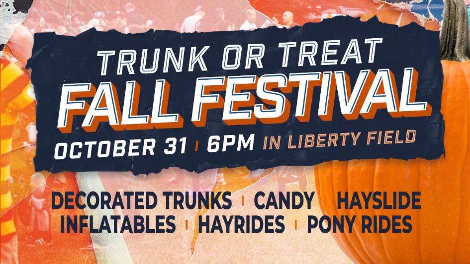 Flyer for Trunk or Treat Fall Festival