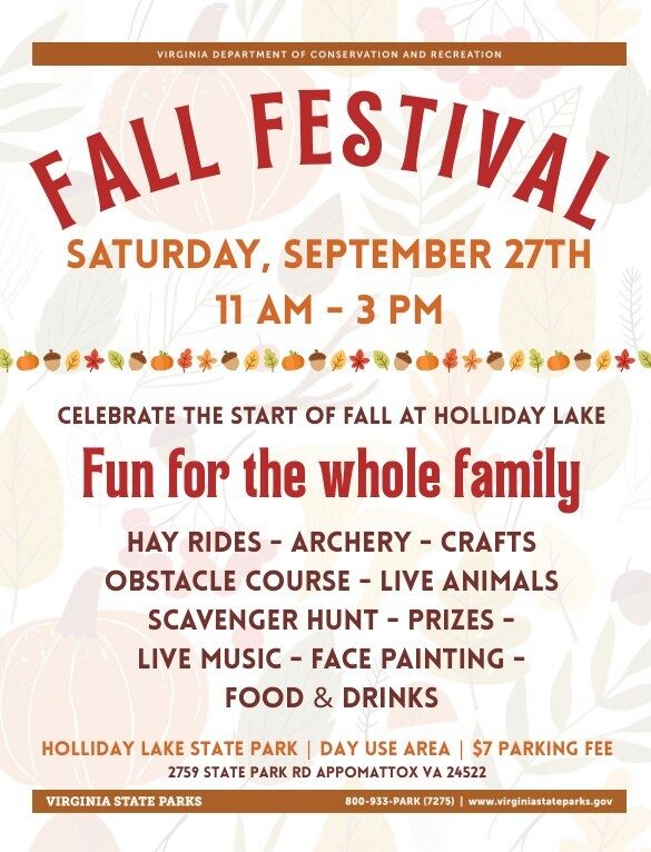 Flyer for Sept 27 fall festival