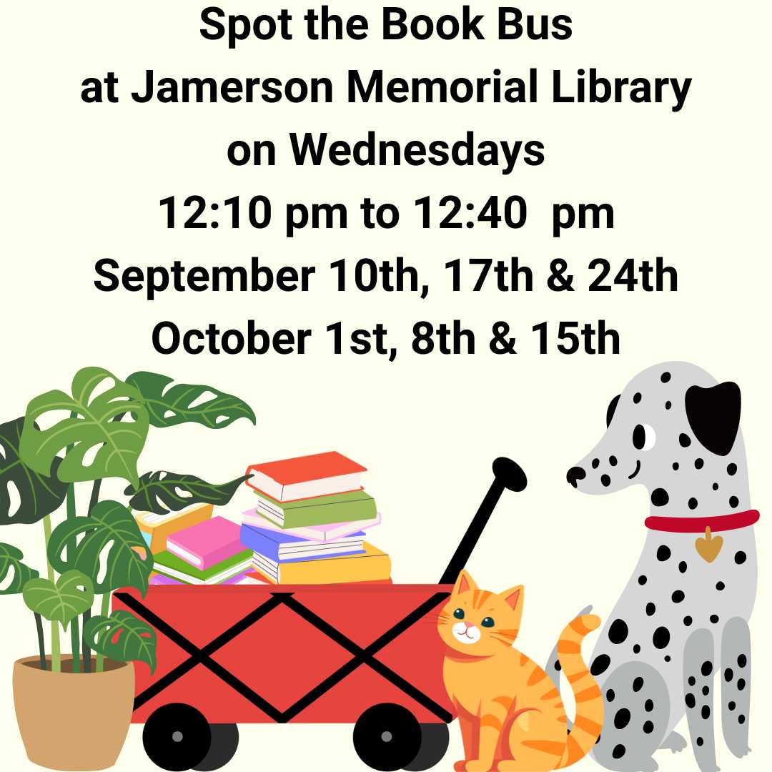 Flyer for spot the book bus