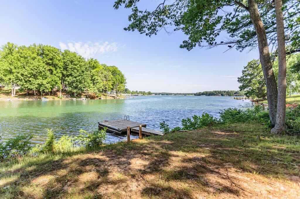 Lake with dock