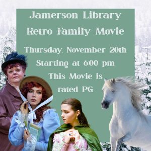 Flyer for Nov 20 Retro Movie Night