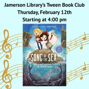 Flyer for February Tween Book Club