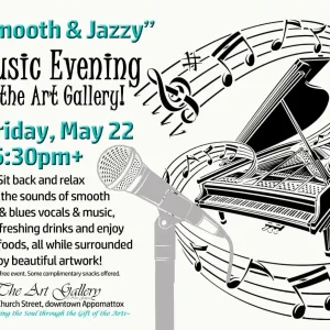 Flyer for Music at art gallery