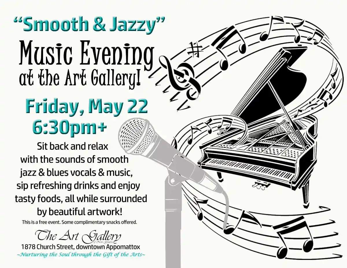 Flyer for Music at art gallery
