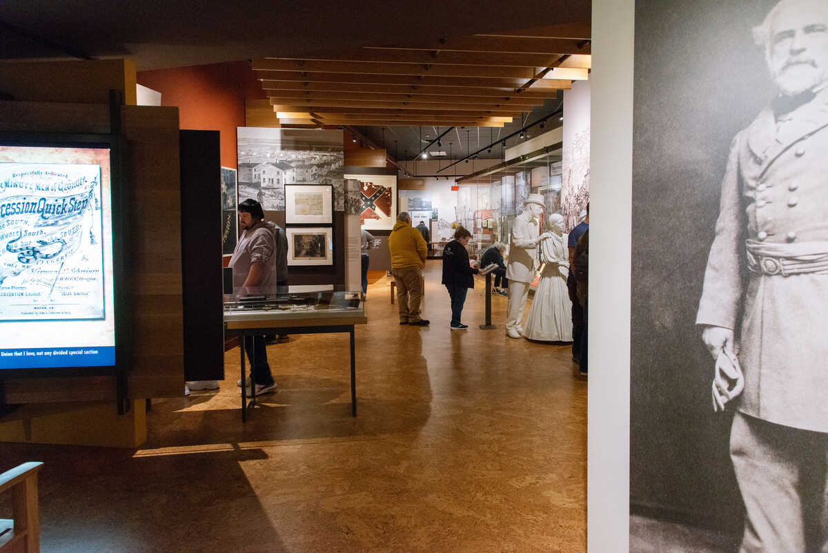 Displays at the American Civil War Museum