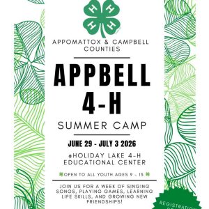 Flyer for Appbell 4H camp